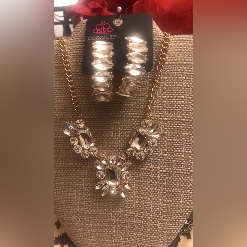 Necklace and earrings